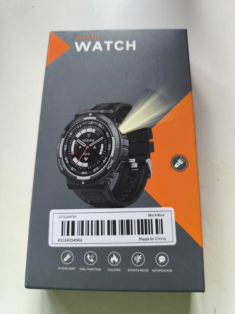 Smart Watch, Zwart, Zo goed als nieuw, Afstand, Android