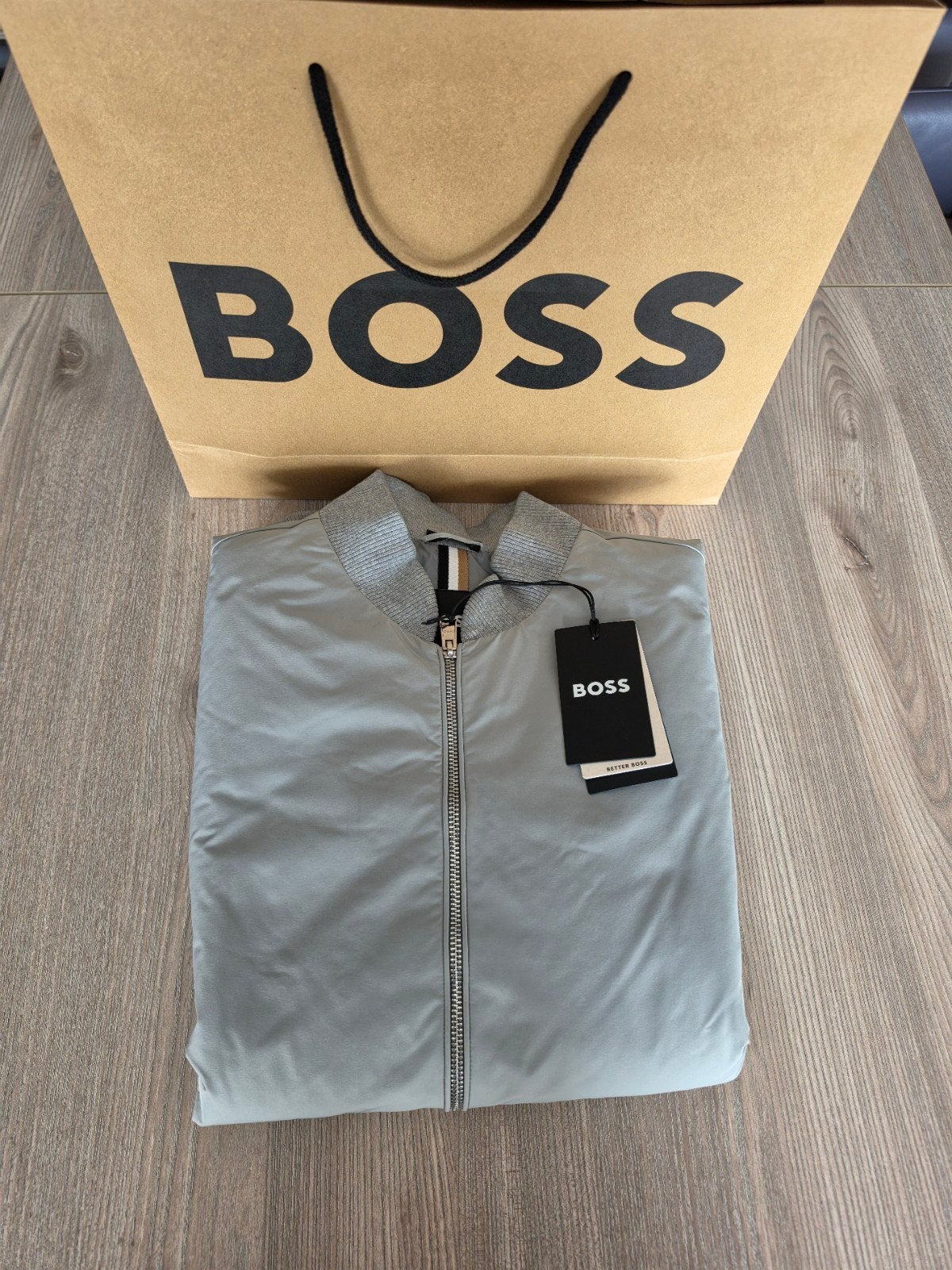 BOSS - skiles cardigan (bomberjacket), Kleding | Heren, Truien en Vesten, Maat 48/50 (M), Nieuw, Ophalen of Verzenden, Boss Hugo Boss