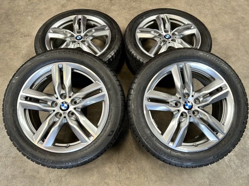 18 inch originele velgen + winterbanden BMW X1 F48 X2 F39 st, Neuf, Pneus et Jantes, Pneus hiver, -