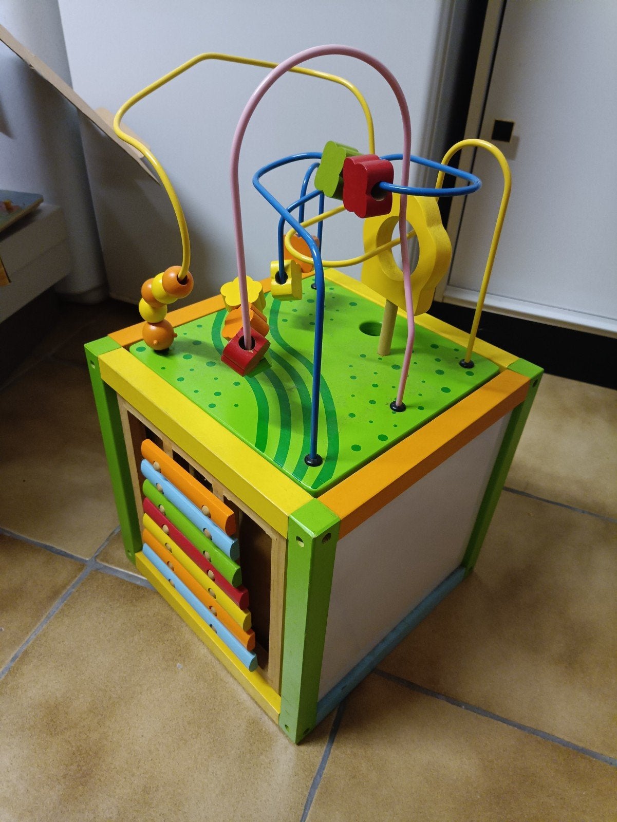 houten activiteiten kubus, Kinderen en Baby's, Ophalen, Zo goed als nieuw, Overige typen
