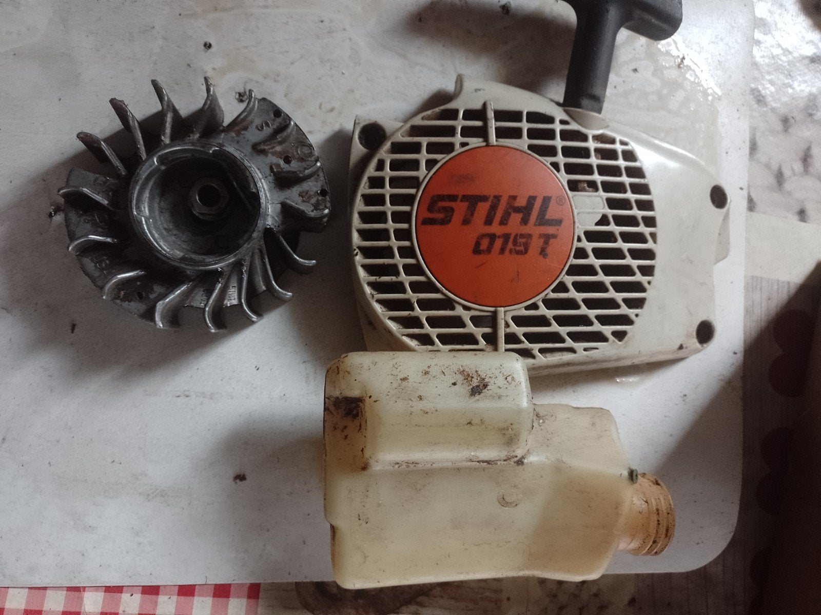 Stihl 019T voor onderdelen, Jardin & Terrasse, Enlèvement, Utilisé, Viking / Stihl
