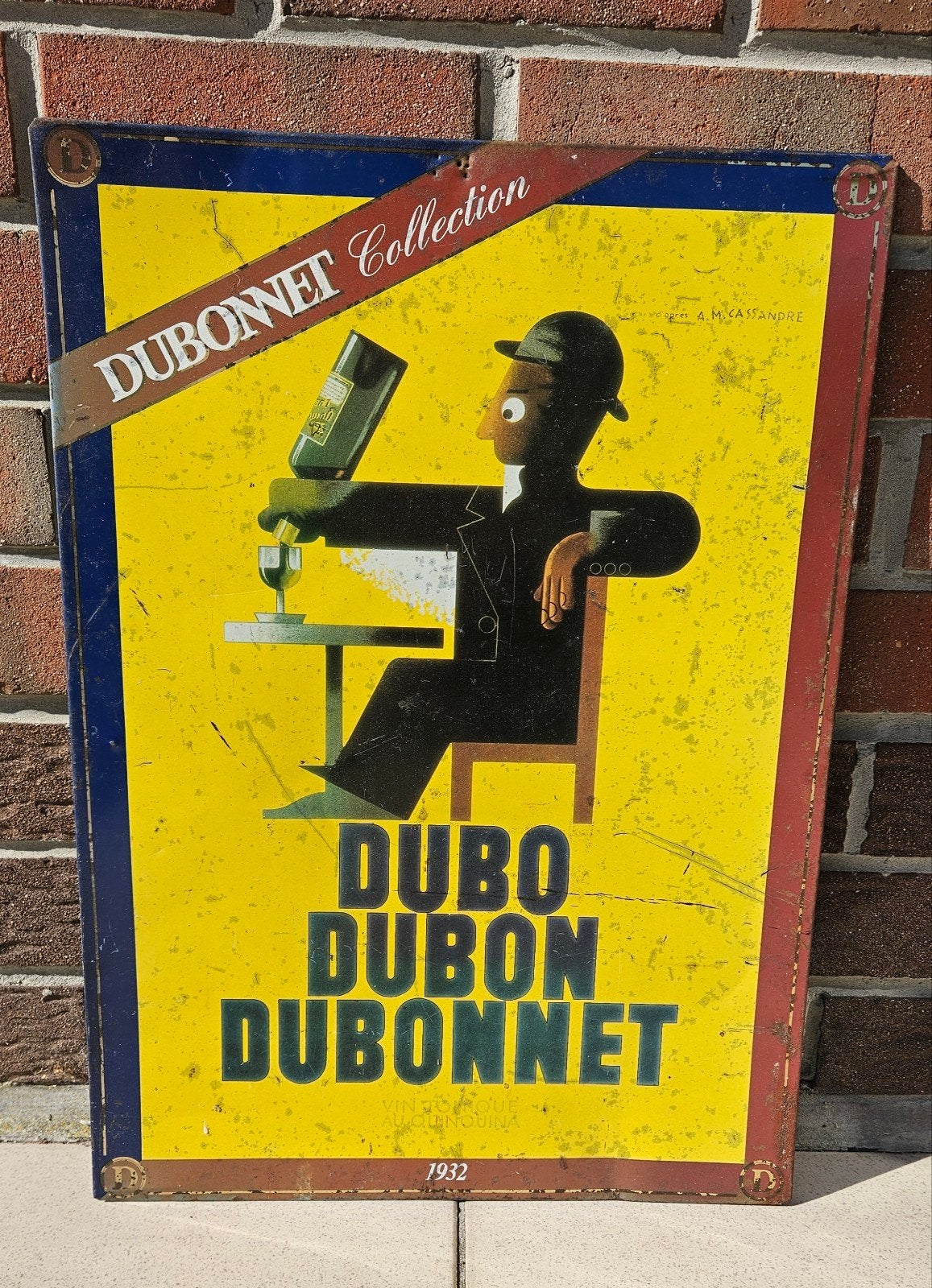 superbe ancienne tôle dubonnet 1932, Enlèvement ou Envoi