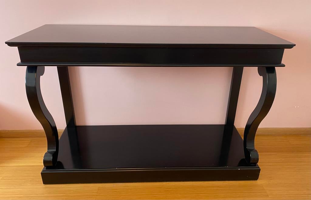 Console Octavia noire, 100 à 150 cm, 25 à 50 cm, Enlèvement, Utilisé