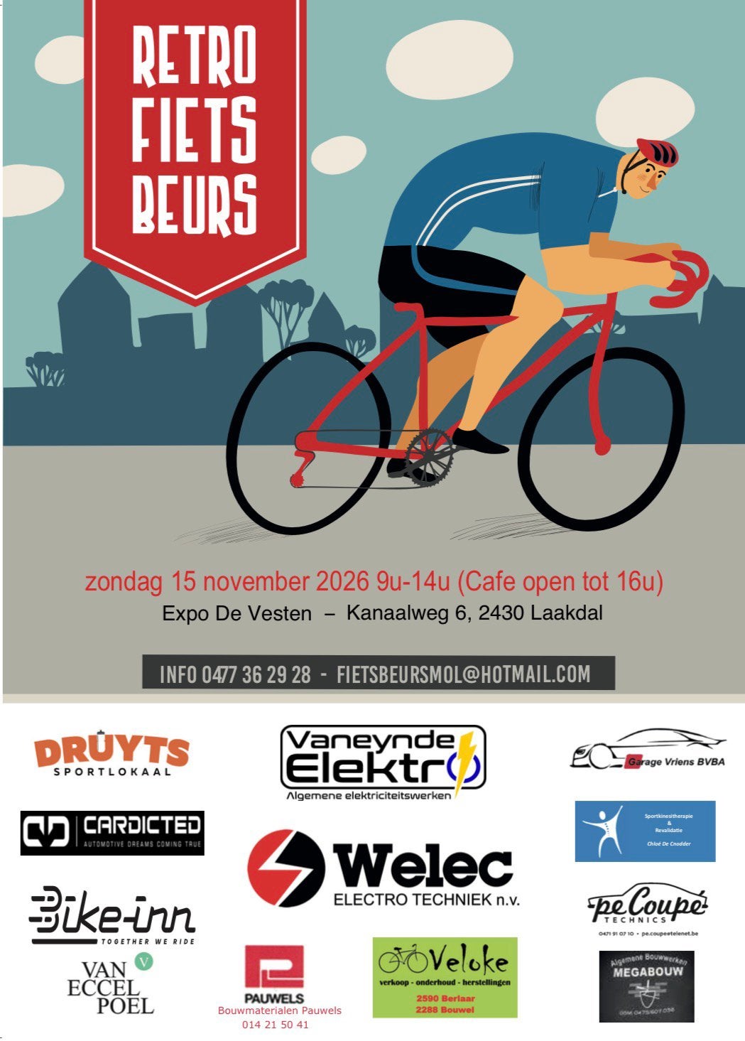 Retro fietsbeurs 15 november, Enlèvement, Comme neuf