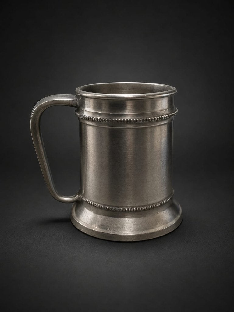 Chope à bière en étain des Potstainiers Hutois, Antiquités & Art, Antiquités | Étain, Enlèvement