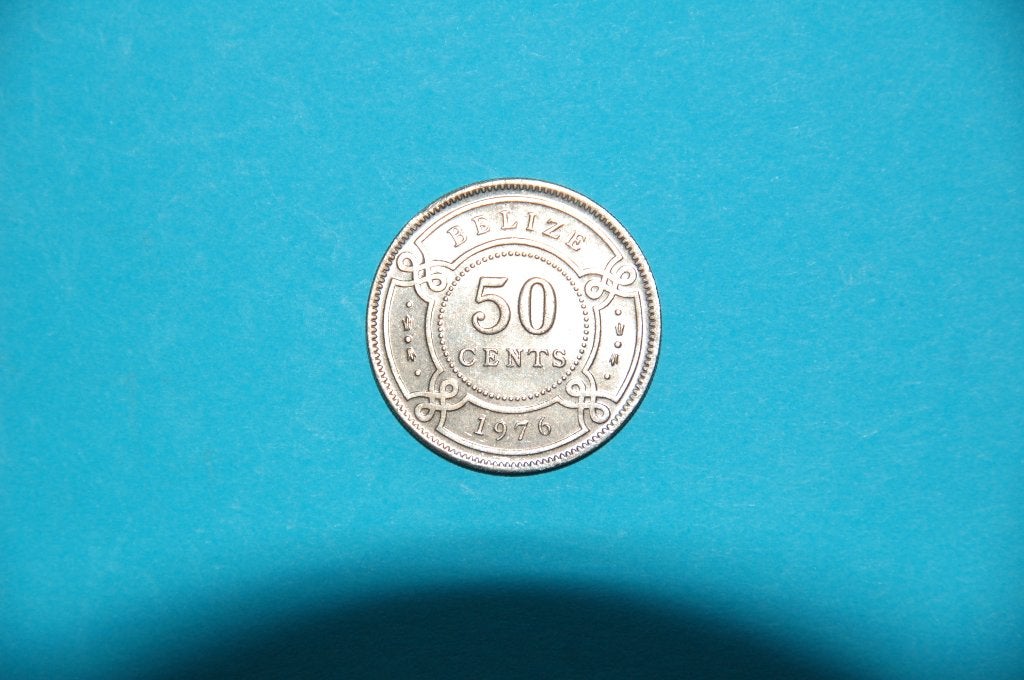 BELIZE : 50 cents 1976 , prachtige patina, Verzenden, Losse munt
