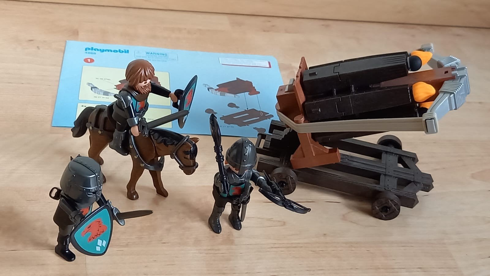 Playmobil 4868 Ballista met ridders, Ophalen, Zo goed als nieuw, Complete set