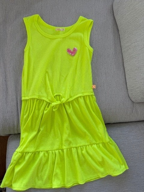 Billieblush felgeel kleedje 12jaar  NIEUW, Neuf, Billieblush, Robe ou Jupe, Enlèvement ou Envoi
