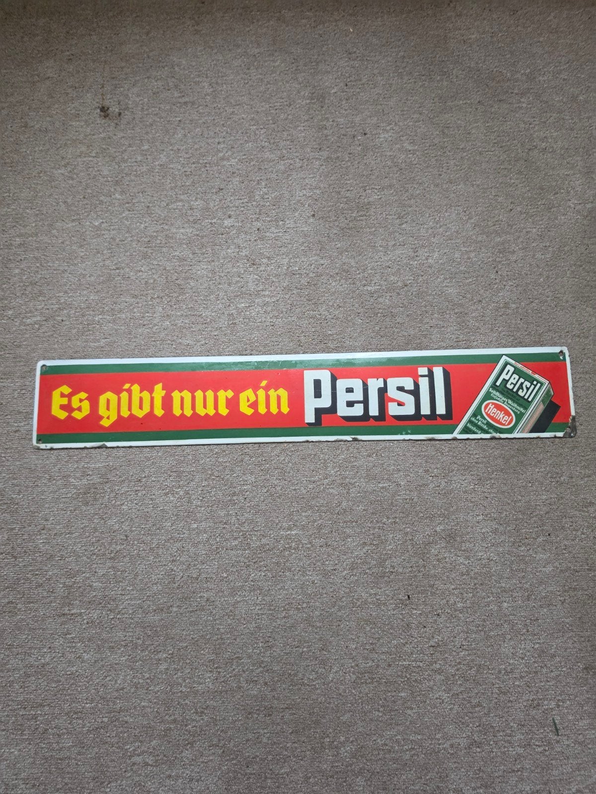 PERSIL emaille bord, Ophalen of Verzenden, Gebruikt, Reclamebord