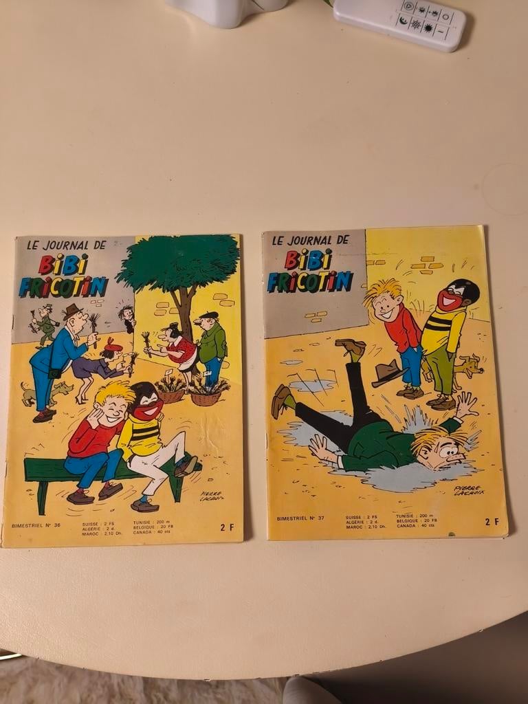 2 originele tweemaandelijkse kranten van Bibi Fricotin's Jou, Verzenden, Krant