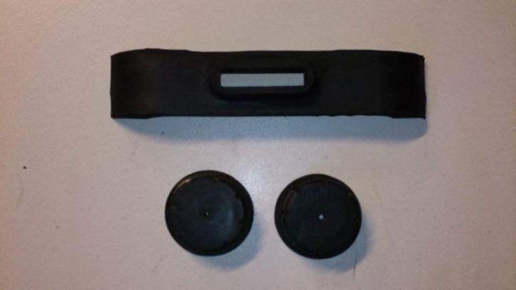Yamaha XJ750 Tankrubber Set XJ 750 Tank Rubbers Rubber, Enlèvement ou Envoi, Utilisé