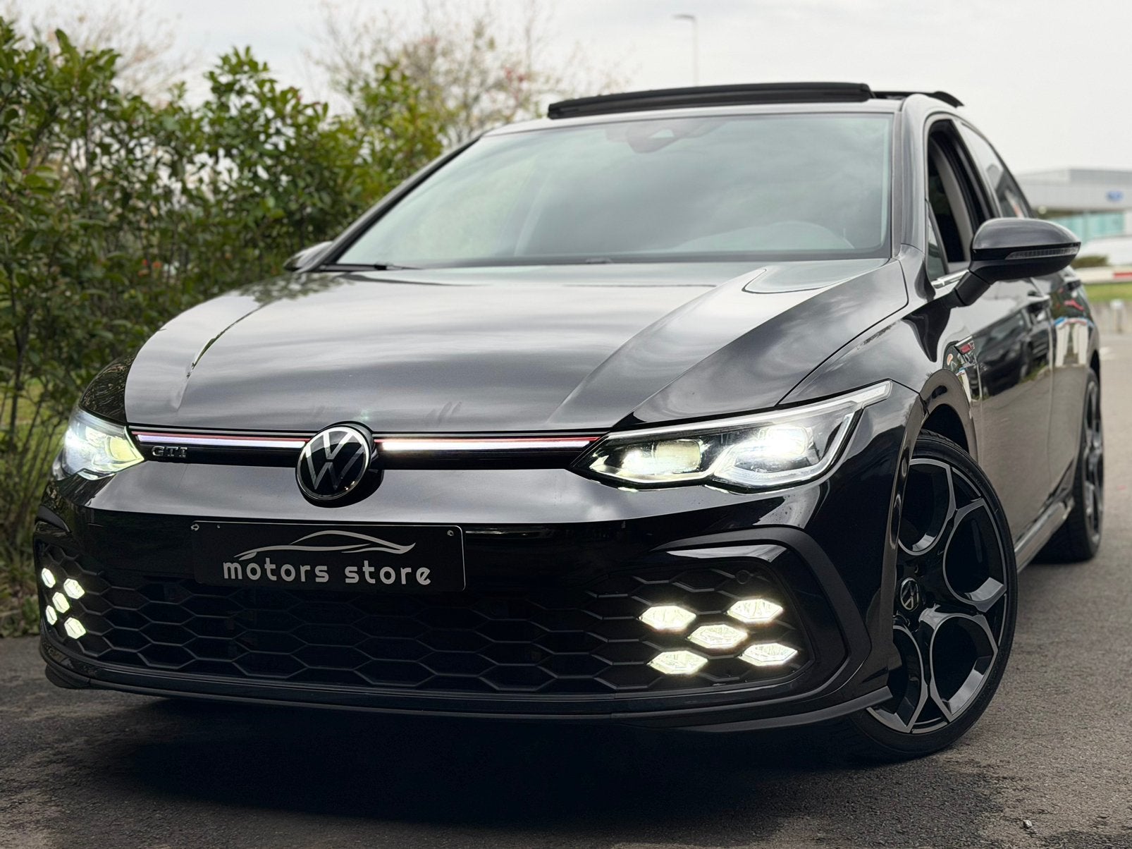 Vw golf 8 panoramisch, Auto's, Automaat, Lederen bekleding, Alcantara, Zwart