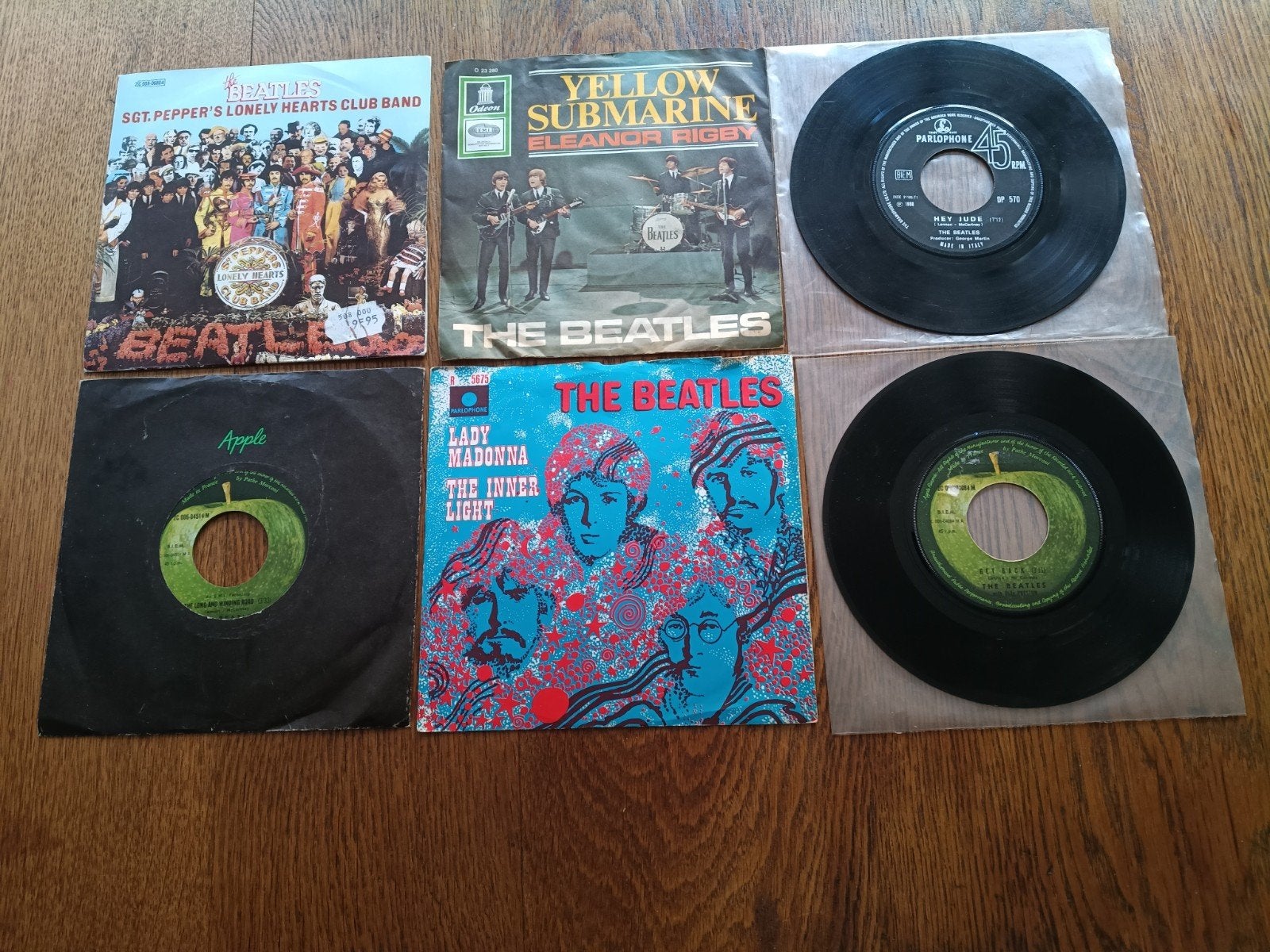 Lot de singles en vinyle 45T des Beatles, Enlèvement ou Envoi, 7 inch, Autres genres, Utilisé