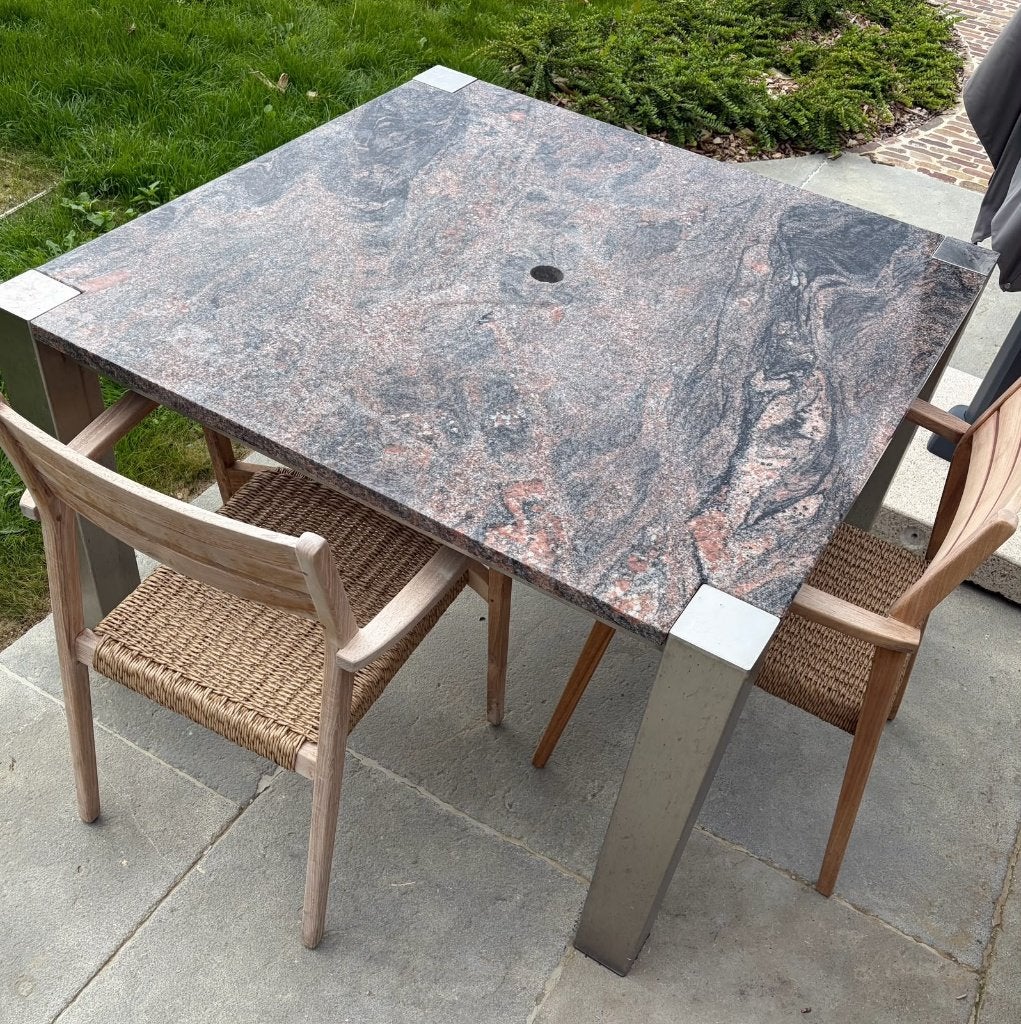 Tuintafel, Tuin en Terras, Ophalen, Gebruikt, Vierkant