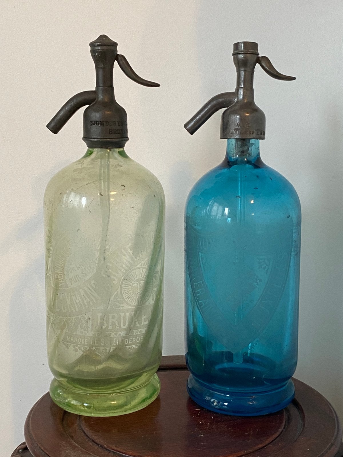Siphon ancien, eau de seltz, Bruxelles Anvers, ouraline, Antiquités & Art, Enlèvement ou Envoi