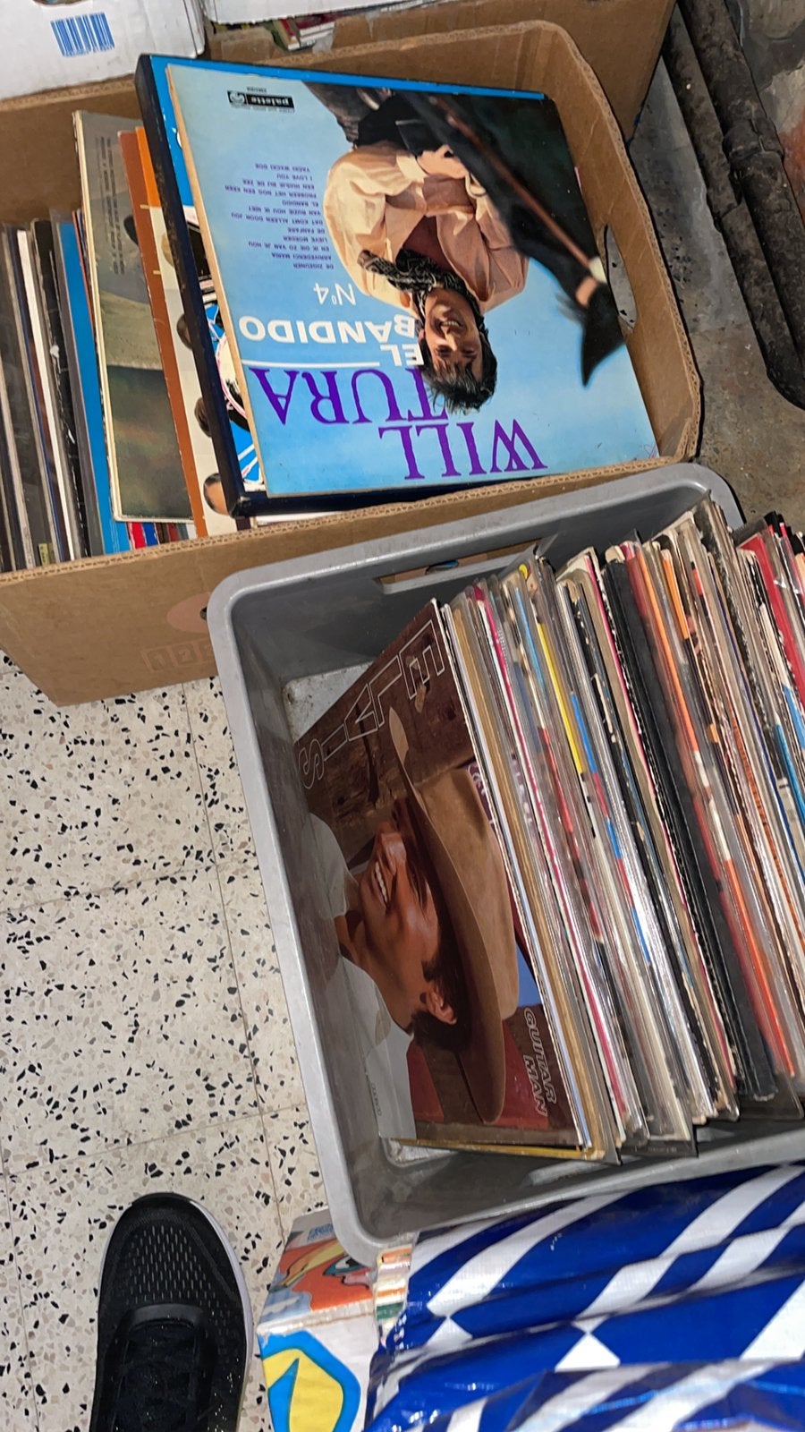 Grote hoeveelheid LP’s en singles, Ophalen, Gebruikt