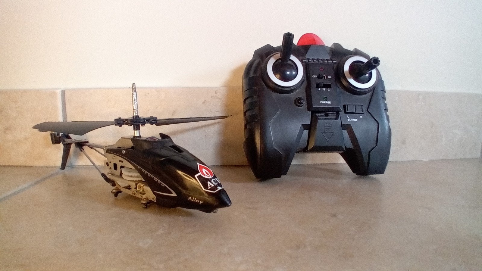 Rc helikopter met bakje, Enlèvement, Utilisé, Électro, Hélicoptère