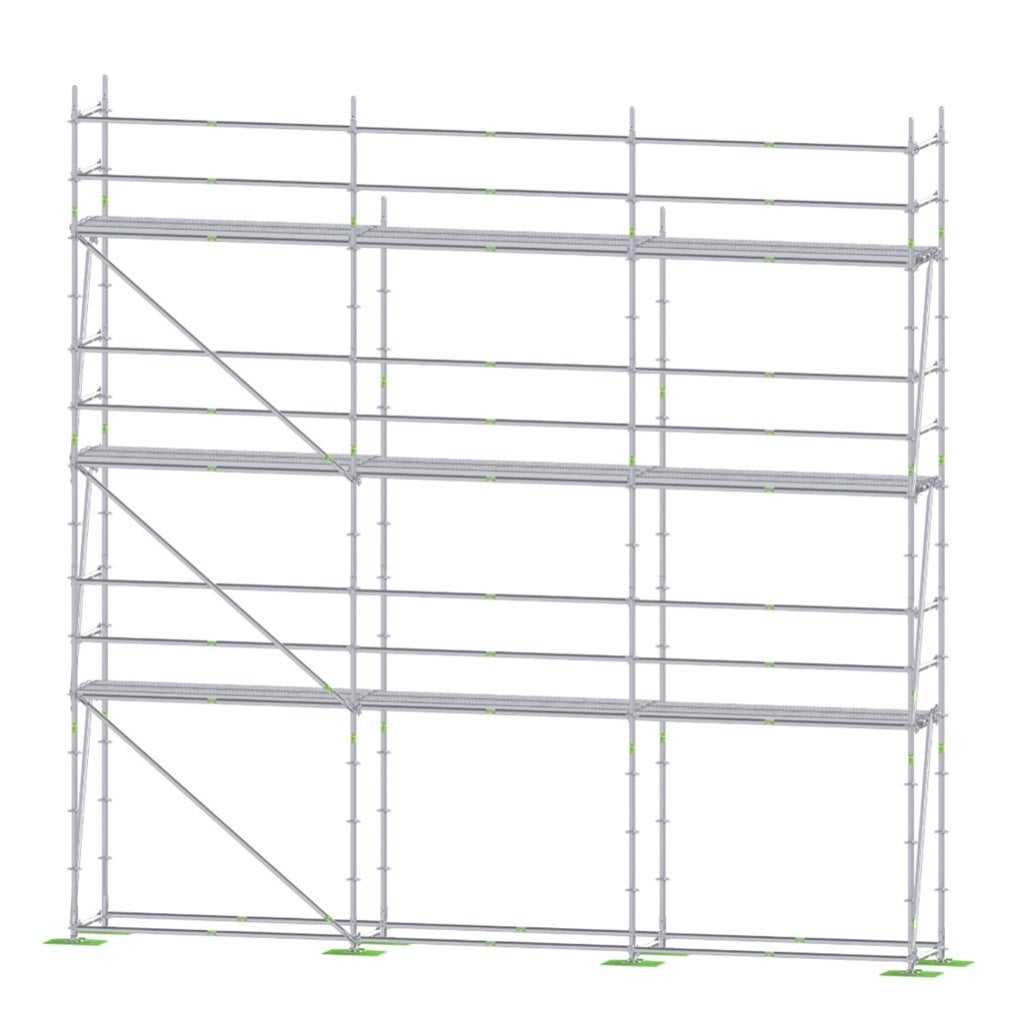 rozetsteiger 64m2 (7,71 x 6,4), Ophalen, Nieuw, Gevelsteiger, 5 meter of hoger