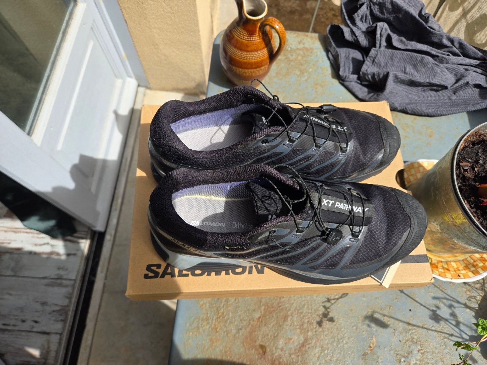 salomon XT PATHWAY GTX gore tex, taille 45,5 portées 2 fois, Chaussures de marche, Enlèvement ou Envoi, Comme neuf, Salomon