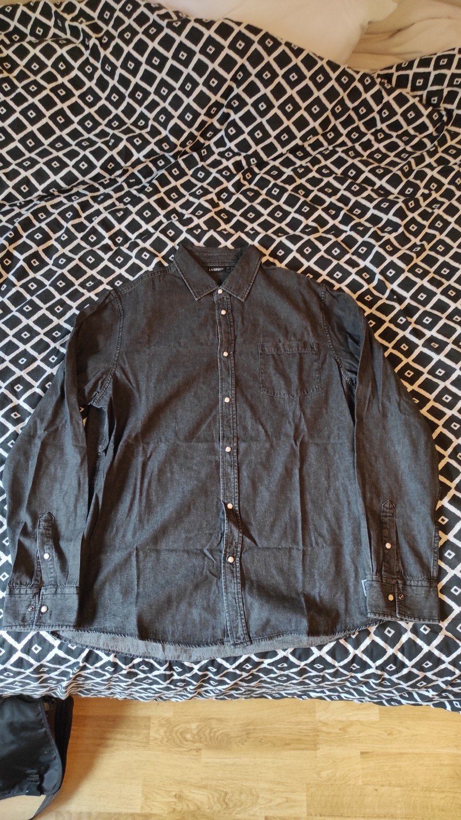 Zwarte hemd, Kleding | Heren, Overhemden, Ophalen, Zo goed als nieuw, Zwart, Halswijdte 41/42 (L)