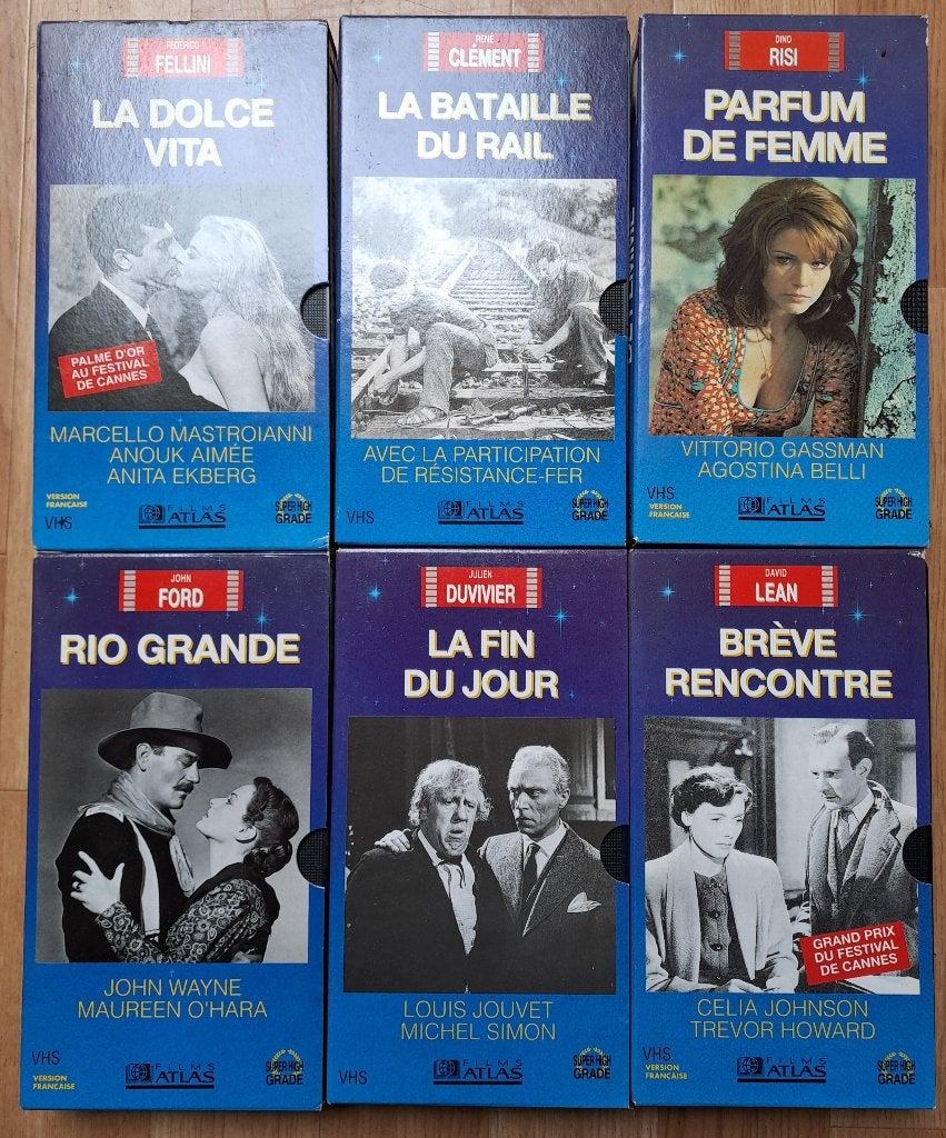 Les génies du cinéma - vhs, Enlèvement, VHS