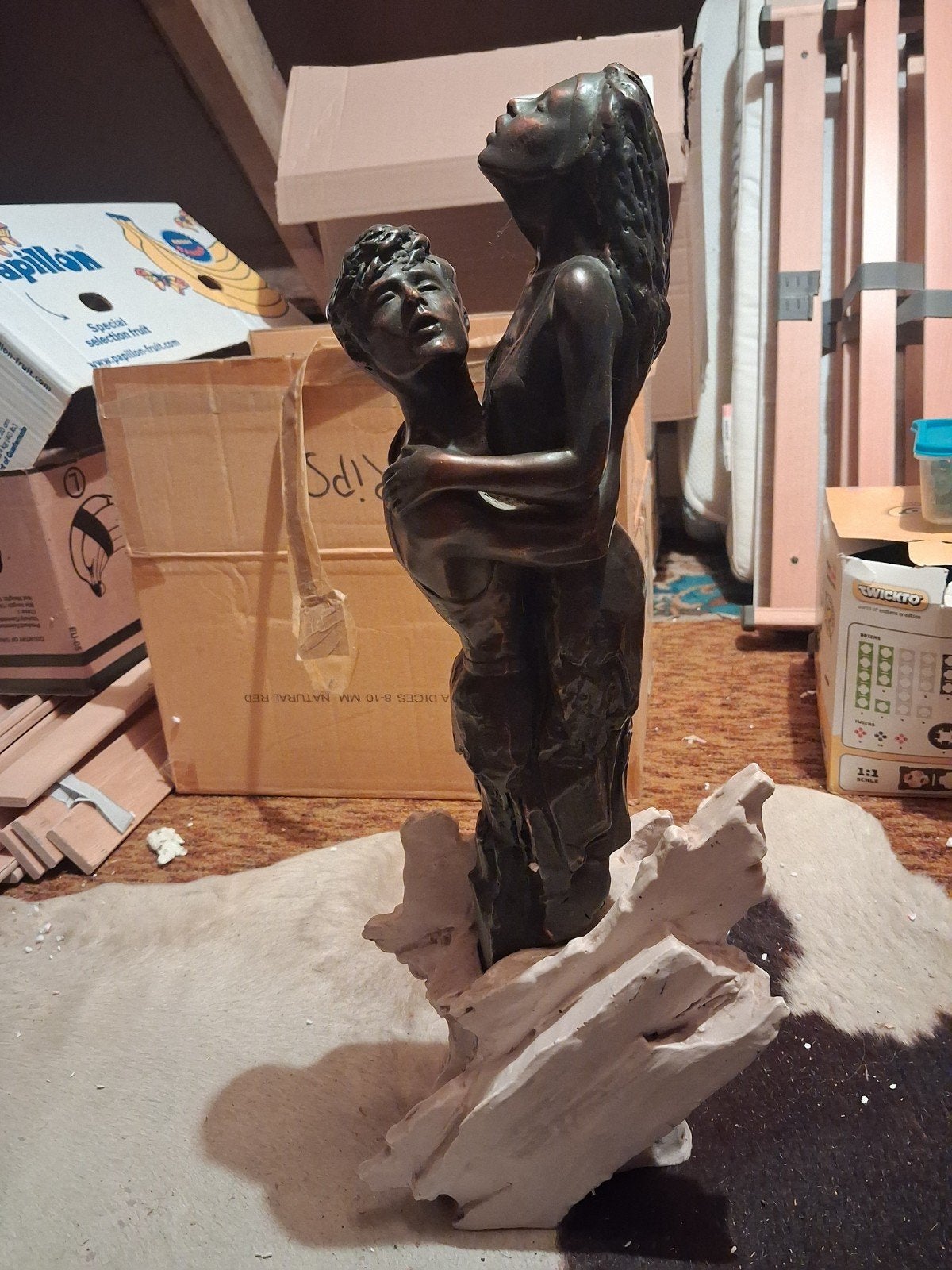 bronzen beeld, Ophalen, Brons
