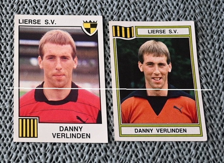 Panini/Football 84 + 85/Dany Verlinden SV Lierse, Envoi, Comme neuf, Affiche, Image ou Autocollant