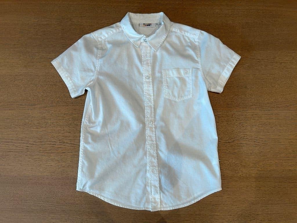 JBC Wit hemd korte mouwen 140 - 10 jaar, Kinderen en Baby's, Kinderkleding | Maat 140, Overhemd of Blouse, Ophalen of Verzenden