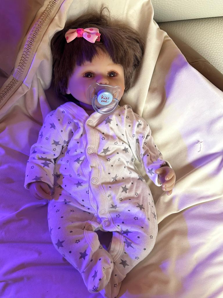 Real Reborn baby doll +- 48 cm, Ophalen, Zo goed als nieuw, Babypop