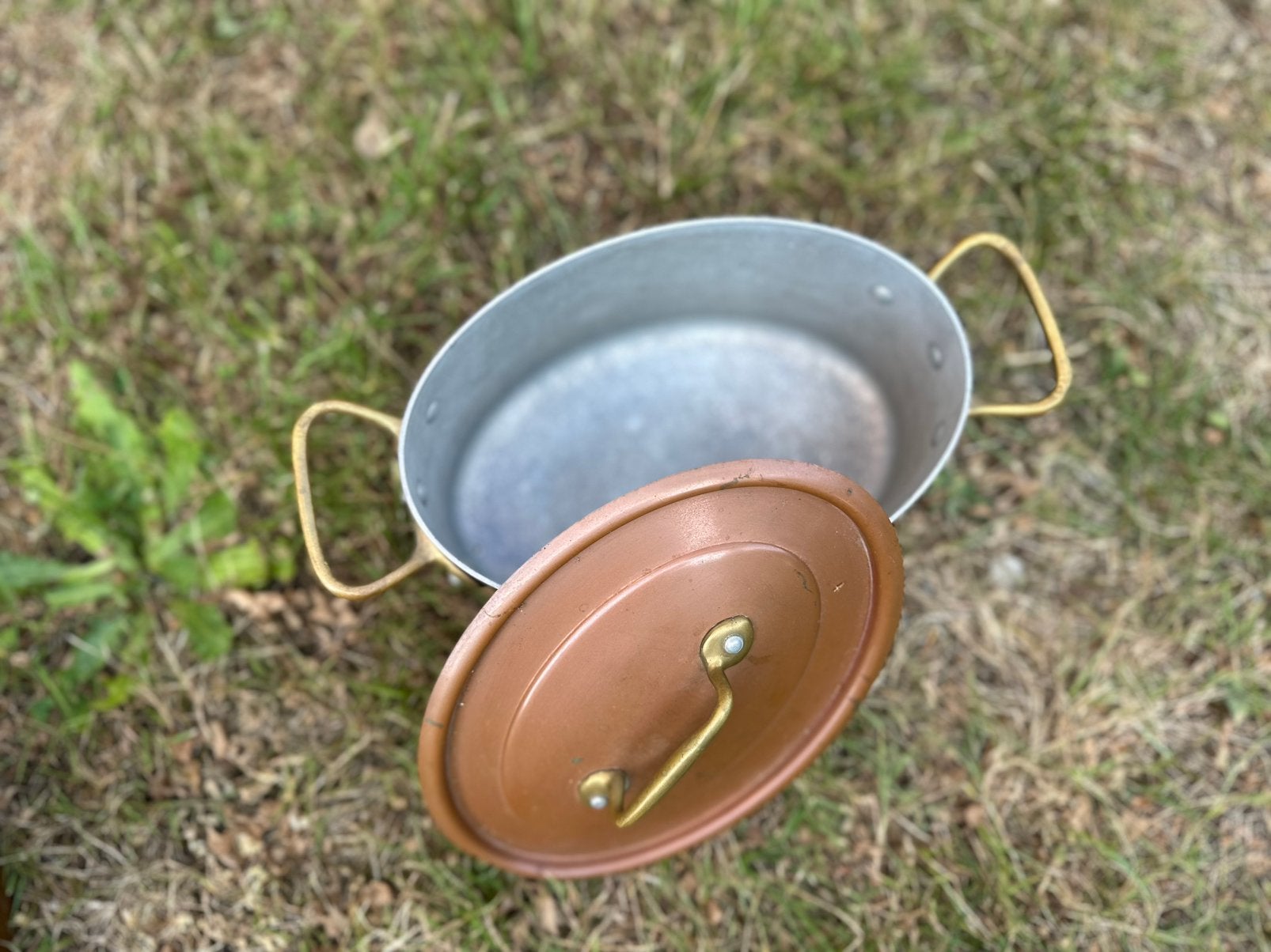 Ovalen kookpot aluminium koper NIEUW, Huis en Inrichting, Ophalen, Nieuw, Aluminium