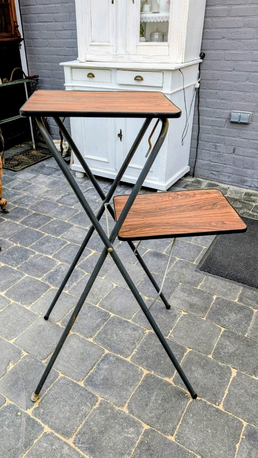 Mooie vintage bijzettafel/projectortafel, Enlèvement ou Envoi