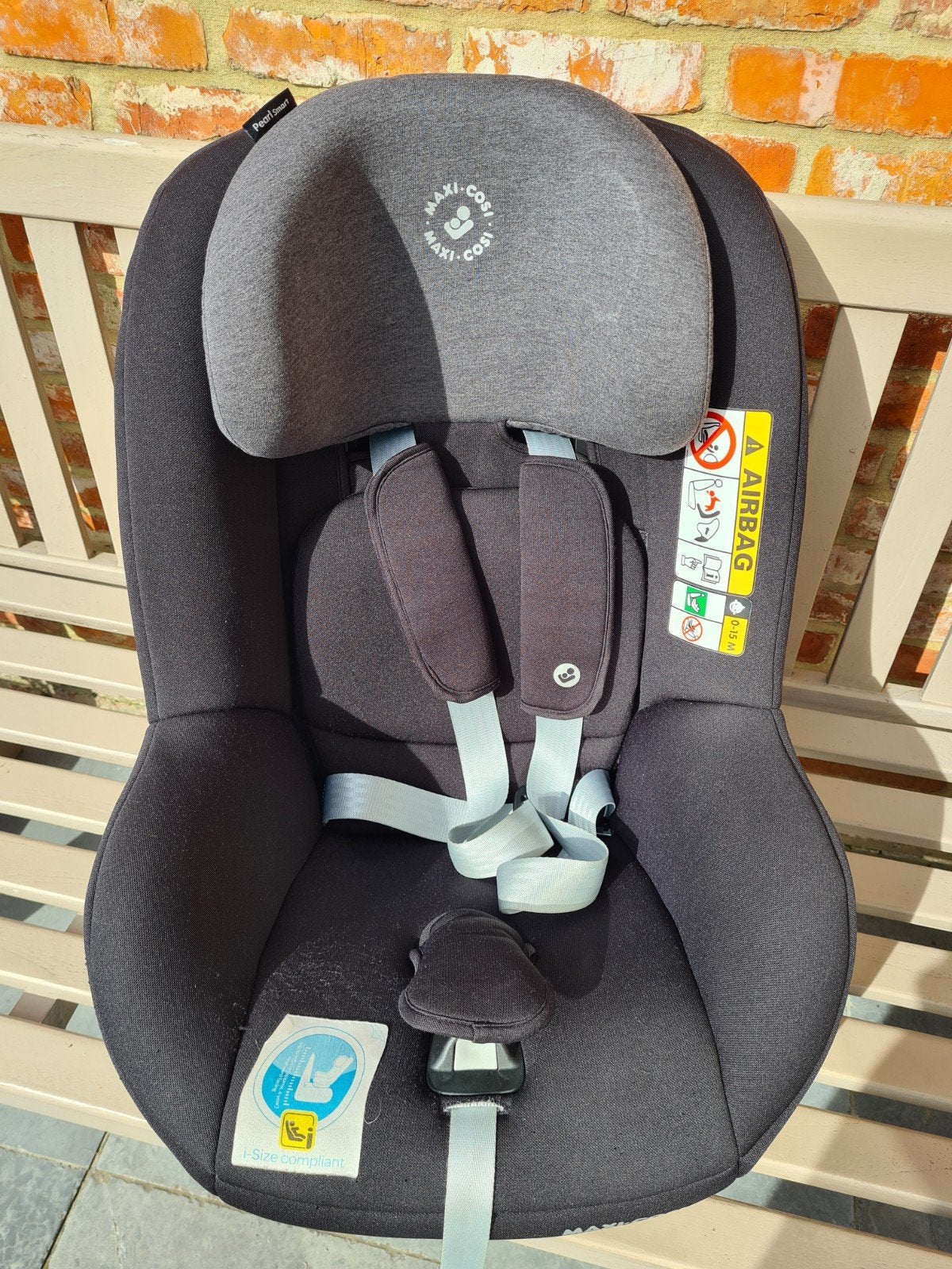 Autostoel Pearl Smart i-Size + FamilyFix One i-Size + hoes, Enlèvement, Utilisé