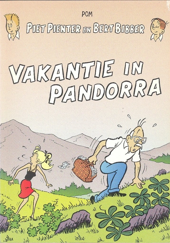 Piet Pienter en Bert Bibber nr 44 - Vakantie in Pandorra., Eén stripboek, Ophalen of Verzenden, Zo goed als nieuw, POM