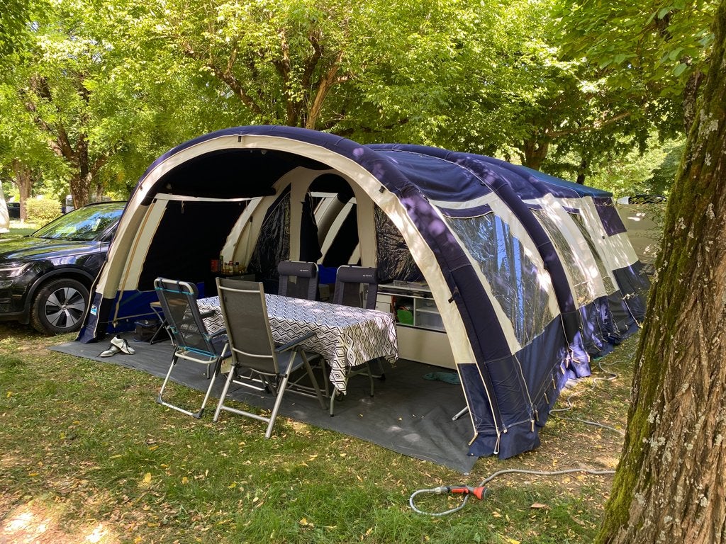 Vouwwagen Jamet Air 2018, Caravans en Kamperen, Vouwwagens, Jamet, meer dan 6, Blauw, Aanwezig, Ophalen