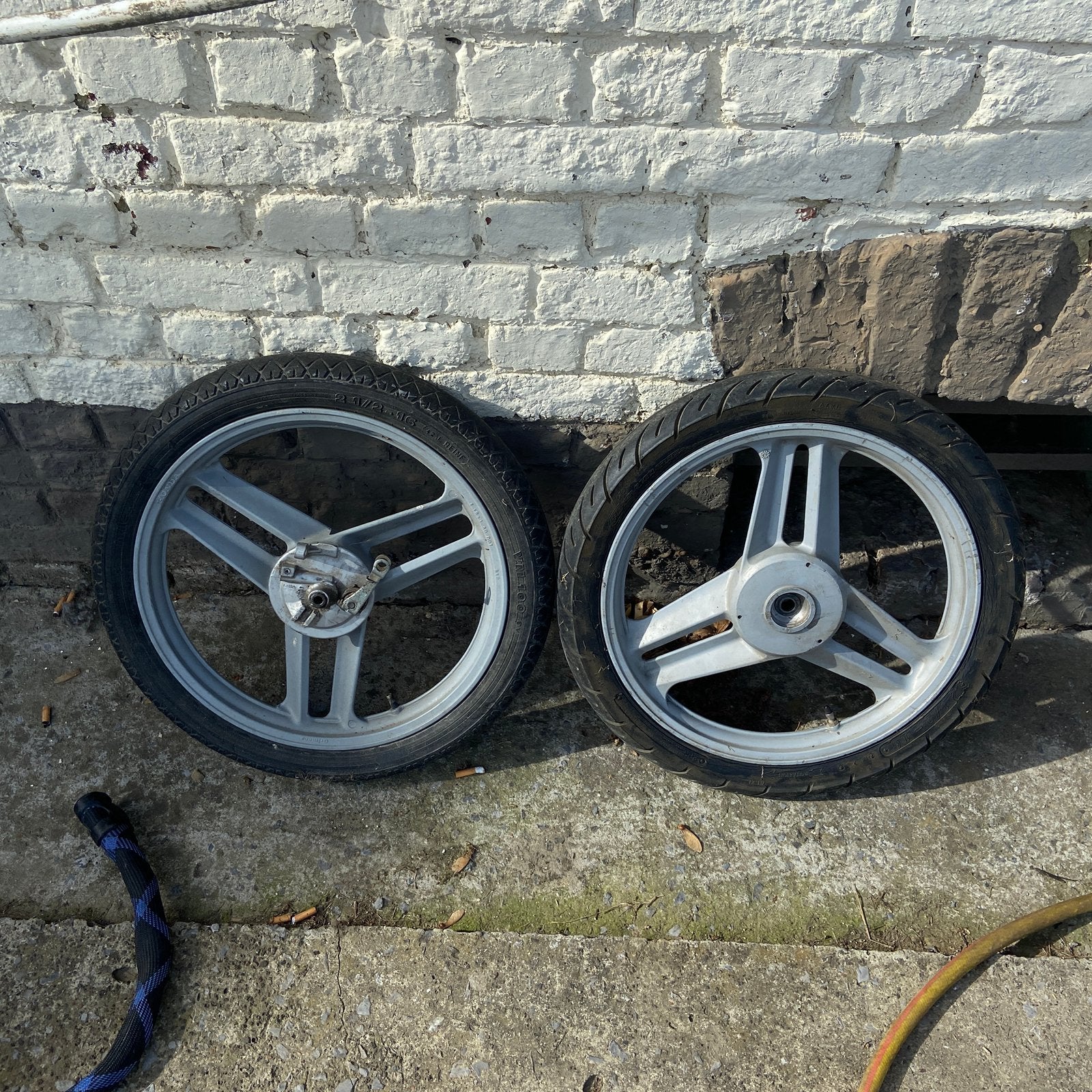 Grijze originele wielen honda wallaroo, Fietsen en Brommers, Ophalen