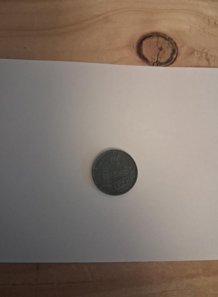 1 Cent 1942  (NR2), Verzamelen, Militaria | Tweede Wereldoorlog, Ophalen of Verzenden