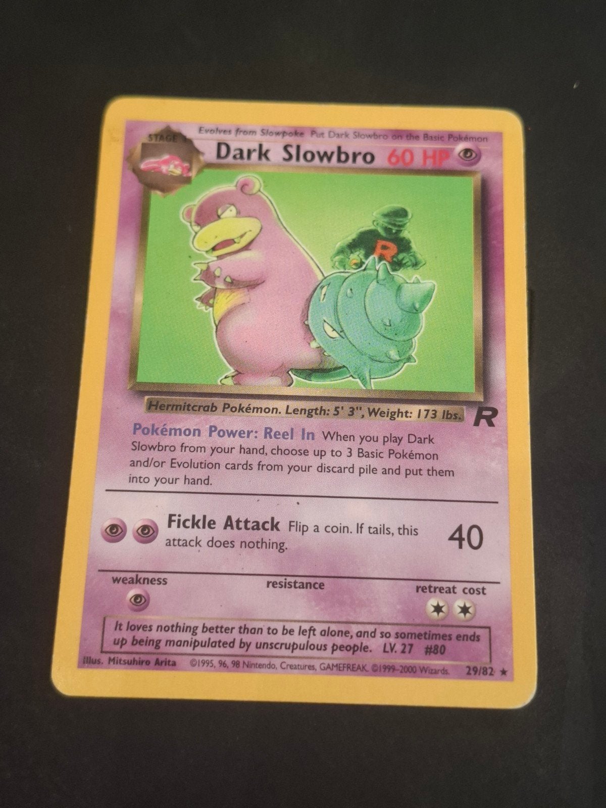 Carte Pokémon : Dark Slowbro 29/82 - Team Rocket (2000) - Vi, Enlèvement ou Envoi