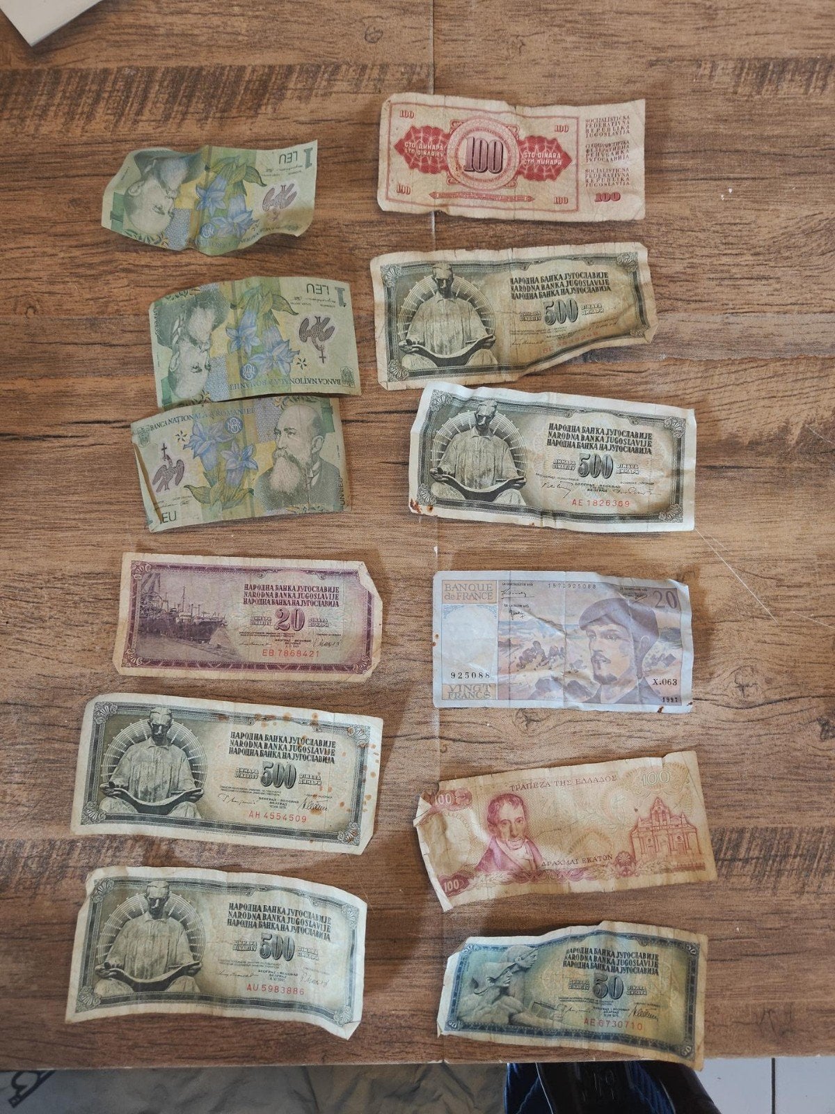 Lot oude buitenlandse bankbiljetten, Ophalen of Verzenden, Frankrijk