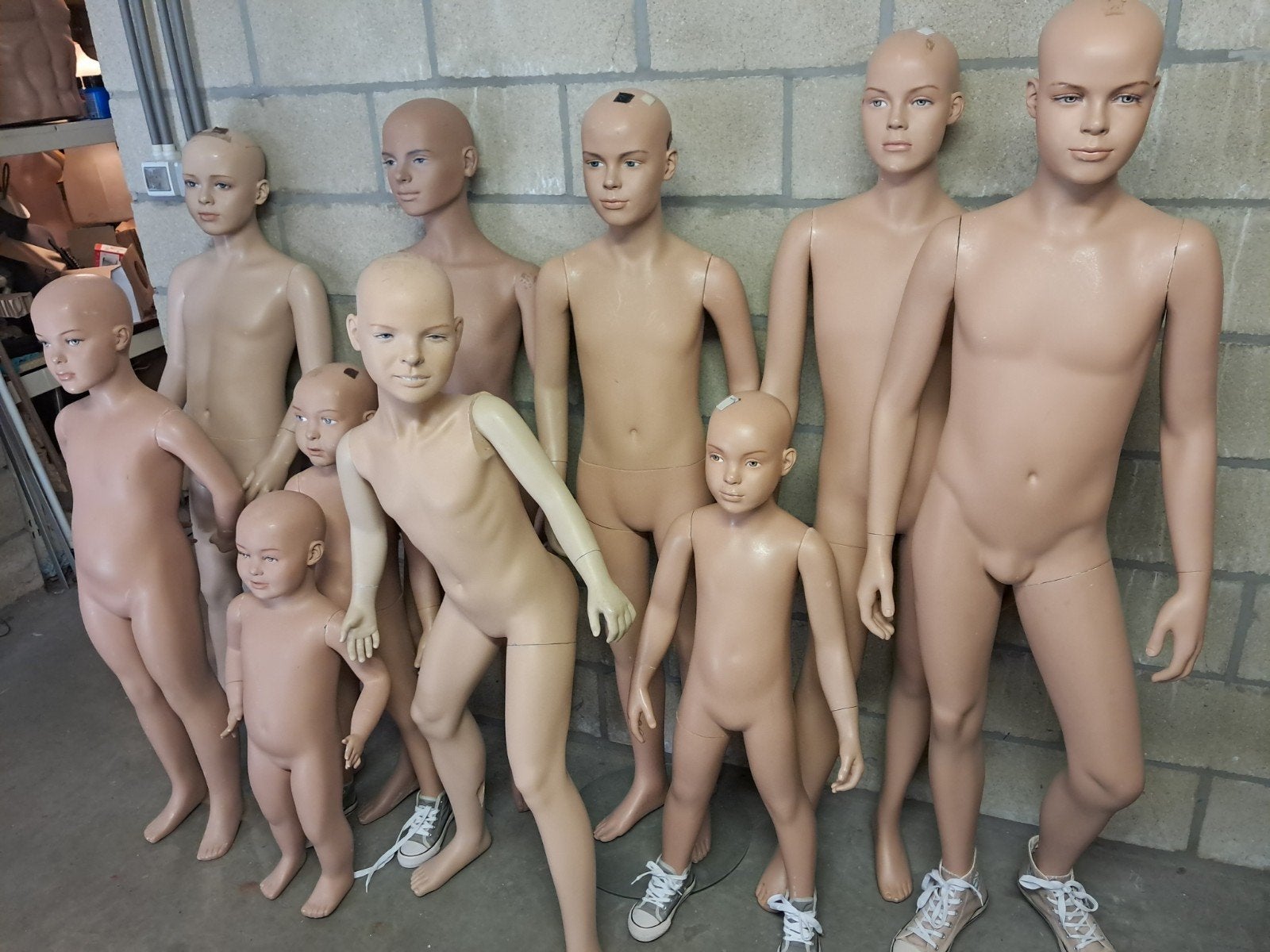 Mannequins vintage réalistes pour enfants, mannequin mannequ, Enlèvement