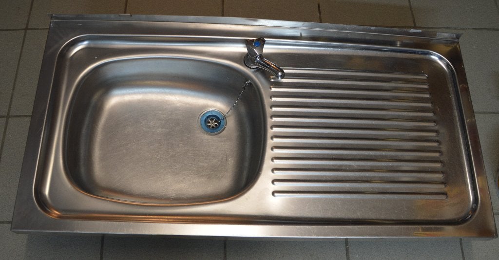 evier en inox, Enlèvement, Utilisé, Inox