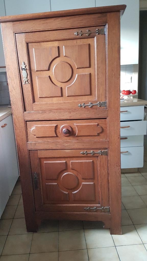 Hoge Kast, Huis en Inrichting, Kasten | Kleerkasten, Ophalen, Met deur(en), 100 tot 150 cm, Rustiek