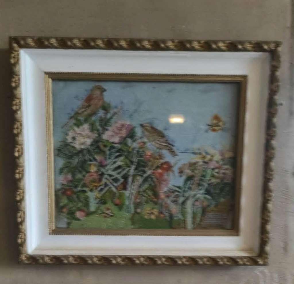 Cadre ancien en plâtre, Maison & Meubles, Enlèvement, Utilisé, 50 à 75 cm, Bois