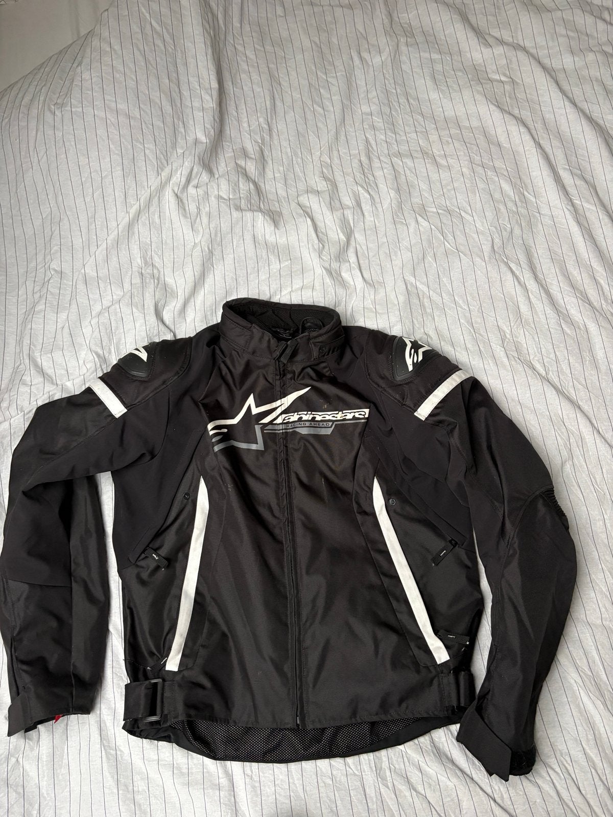alpine stars motor jas inclusief rugbeschermer, Ophalen, Tweedehands, Jas | leer, Alpinestar