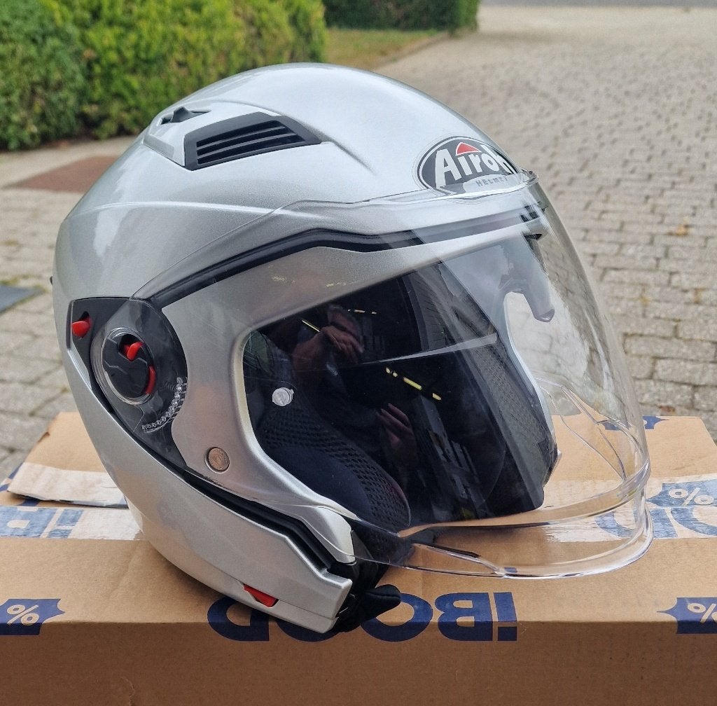 Airoh Executive Motorhelm / Scooterhelm (zo goed als nieuw), Motoren, Kleding | Motorhelmen, Systeemhelm, Dames, S, Tweedehands