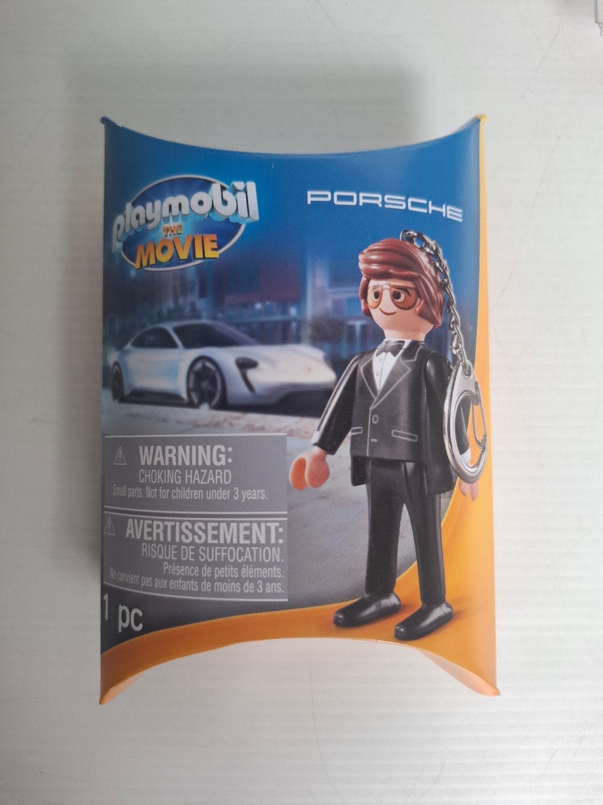 Playmobil Movie Porsche Rex Dasher promo sleutelhanger nieuw, Kinderen en Baby's, Speelgoed | Playmobil, Complete set, Nieuw, Ophalen of Verzenden