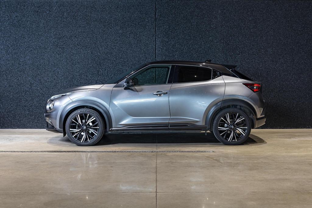 Nissan Juke 1.0 DIG-T 114 N-Design CAMERA | NAVI | CARPLAY, Auto's, Nissan, Voorwielaandrijving, Stof, 1257 kg, 5 deurs