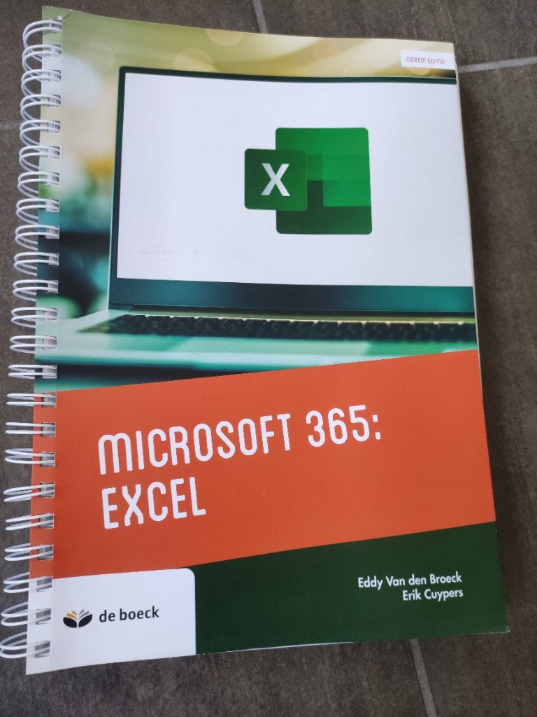 Microsoft 365 exel, Enlèvement ou Envoi, Comme neuf, Enseignement supérieur professionnel, Eddy van den Broeck en Eric cuypers