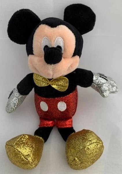 Figurine en peluche Disney Ty Sparkle Mickey Mouse, Envoi, Mickey Mouse, Comme neuf, Peluche