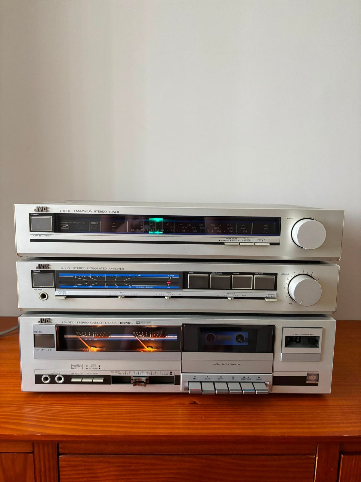 JVC stereoketen, Audio, Tv en Foto, Ophalen of Verzenden, Zo goed als nieuw, Cassettedeck, JVC