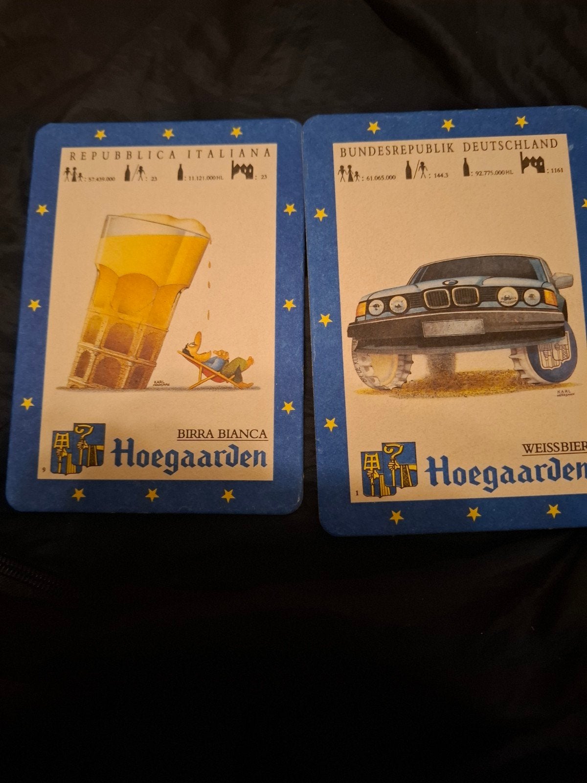 Setje bierkaartjes hoegaarden, Ophalen, Zo goed als nieuw, Overige typen
